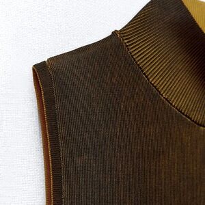 ZARA DISTRESSED EFFECT KNIT MOCK NECK DRESS